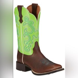 lime green Ariat boots size 7 women’s